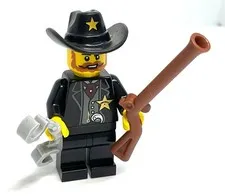 Lego Sheriff Minifigure - Western Frontier Wild West Fig