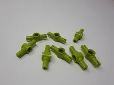 NEW LEGO 44874 TECHNIC Lime DOUBLE BUSH 3M Long Pin with Center Hole Lot of 8
