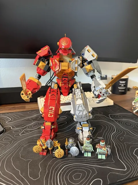 LEGO NINJAGO Mechs Fire Stone Mech 71720 Complete Set w/ Minifigures 968 pcs