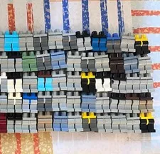 LEGO Lot of 116 pants - multicolored, mainly gray - LEGO minifigure pants