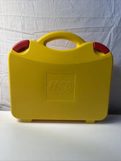 Yellow Lego Carrying Case With 3 Moveable Dividers