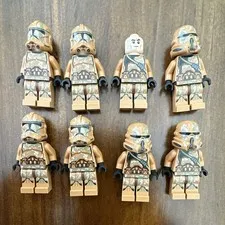 LEGO Star Wars Geonosis Troopers Minifigure Lot of 8 Tan Trooper Figures