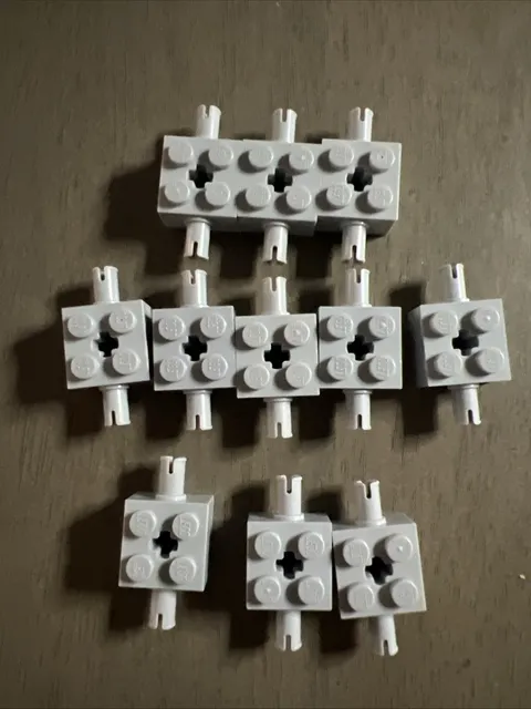 LEGO 4600 Light Bluish Gray Plate, Modified 2 x 2 with Wheels Holder x21