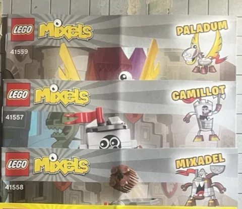 LEGO Mixels Manuals Lot of 3 – Camillot, Mixadel, Paladum – Manuals Only