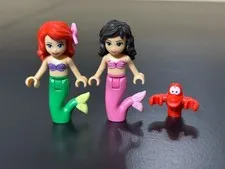 LEGO Disney Mermaid Princess Ariel, Alana & Sebastian Minifigures: Friends 41063