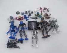 LEGO BIONICLE Bulk Figure Lot w/ BIONICLE Clock Piece, Multicolor, 10+ pcs