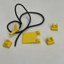 Lego 2555 2335 11055 Yellow Nozzle with Black String Replacement Lot of 5