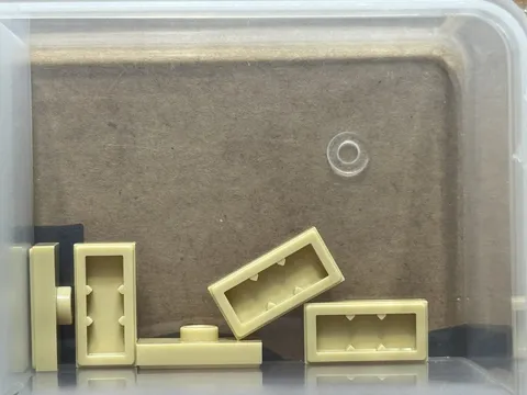LEGO Parts - Tan Plate 1 x 2 with 1 Stud (Jumper) - No 15573 - QTY 5