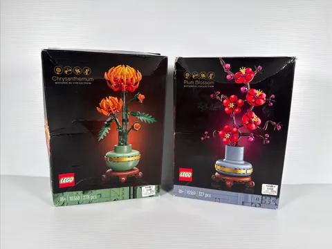 Lego Chrysanthemum & Plum Blossom 10368 & 10369 Botanical Collection New Sealed