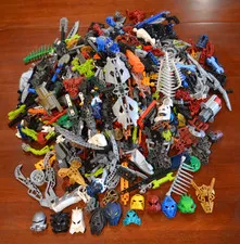 LEGO BIONICLE HERO FACTORY BULK LOT MASKS PARTS PIECES WEAPONS LARGE LOT