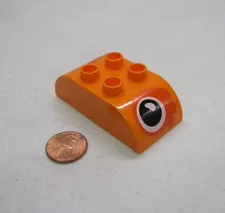 Lego Duplo Orange Eye Block Dinosaur Animal Bird Specialty Printed Block Face