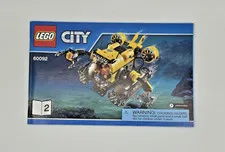 Lego 60092 City Deep Sea Submarine Instructions Manual Booklet #2 Only 60092