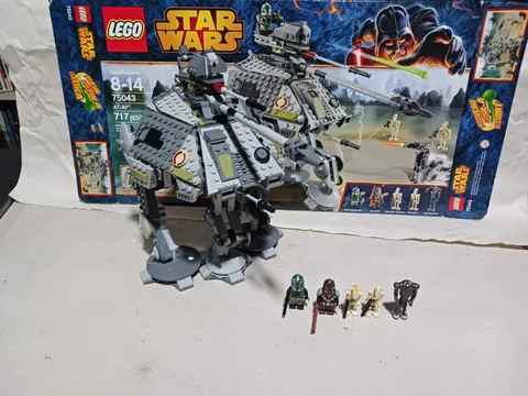 Lego Star Wars 75043 AT-AP 100% Complete w/ Figures, Box, Manual