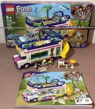 LEGO Friends 41395 Friendship Bus. 100% Complete w/box, inst & figs. Retired set