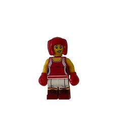 Lego Kickboxer Minifigure Red Female Collectible Series 16