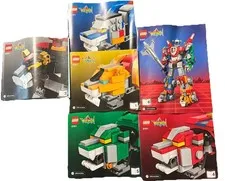 LEGO Ideas Voltron 21311 Instruction Manuals Complete 1–6 Books ONLY