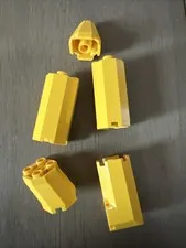LEGO 6039 6037 6042 6043 Yellow Octagonal Bricks Cone Corner Aquazone 6 Pieces