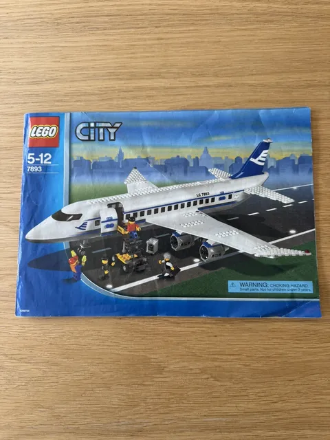 LEGO 7893 Passenger Plane: Instructions, extra pieces and  minifigures.  No Box
