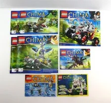 Lego LEGEND of CHIMA Lot of 8 Manuals 70000, 70001, 70004, 70011, 70127, 70232