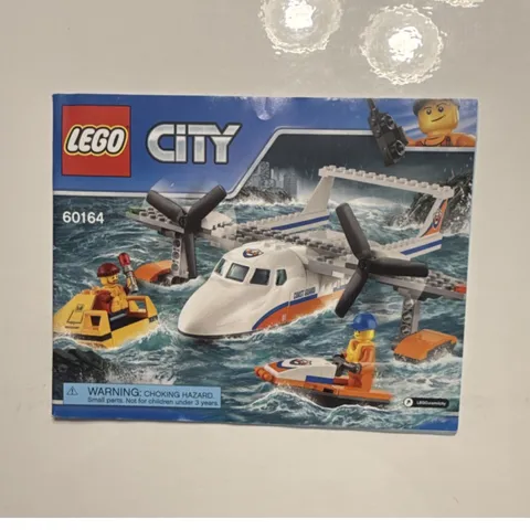 LEGO City Sea Rescue Plane 60164 Illustrated Manual Booklet Multilingual