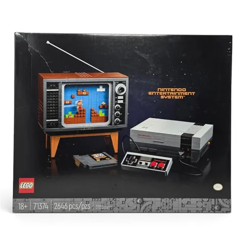 Lego NES Nintendo Entertainment System 71374 Retired Factory Sealed DAMAGED BOX