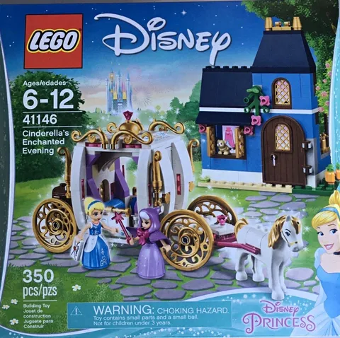 LEGO Disney Princess Cinderella’s Enchanted Evening 41146, 350 Pieces, Ages 6-12