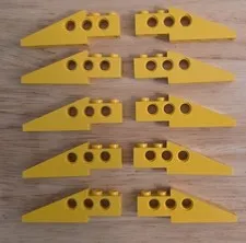 LEGO Parts: Technic: 2744 Technic Slope 6 x 1 x 1 2/3 YELLOW x10