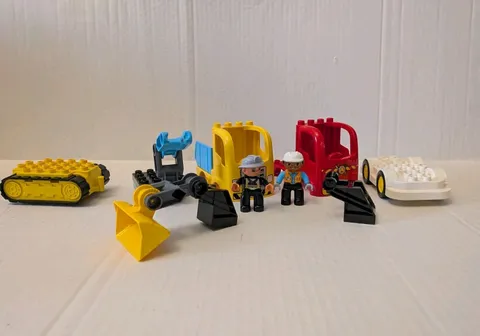 Lego Duplo Construction Truck Firetruck And More Mixed Lot Incomplete Build 