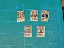 LEGO One Piece Wanted Poster 75636 75637 75638 75639 Lot Of 5 Roger Luffy Buggy