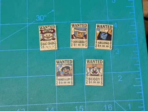 LEGO One Piece Wanted Poster 75636 75637 75638 75639 Lot Of 5 Roger Luffy Buggy