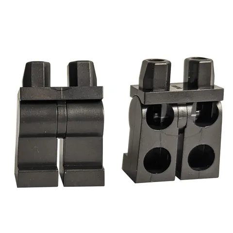 10x LEGO Minifigure Legs Pearl Dark Gray Armor