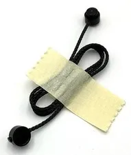 Lego New Black String w/ End Studs with Same Color Studs Pattern Part