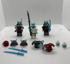 Lego Ninjago Secrets Of The Forbidden Spinjitzu Zane Ice Emperor + 2 Ice Samurai