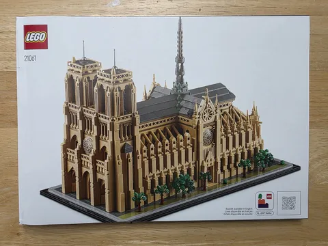 MANUAL ONLY from LEGO Architecture 21061 Notre-Dame de Paris