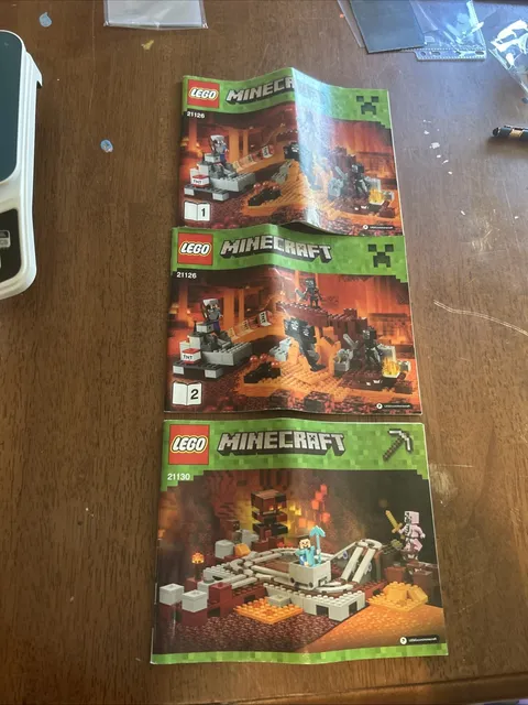 LEGO Minecraft 21126 And 21130 Manual - Manual Only / No LEGO Set