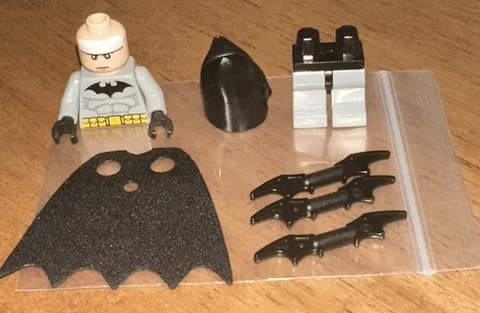 Lego Batman Black Suit Black Mask bat001 7780 7779 7782 9.5/10 Condition