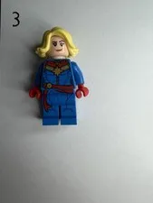 Lego Captain Marvel Minifigure Avengers Superhero USED good condition sh639  #6