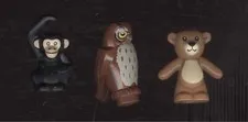 LEGO Animals Lot of 3, Owl Monkey Bear