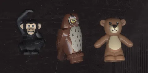 LEGO Animals Lot of 3, Owl Monkey Bear