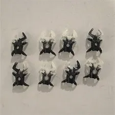 LEGO Bionicle Mini Visorak Spider Lot of 8 Black White Glow in Dark 