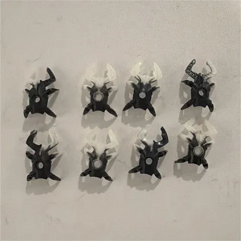 LEGO Bionicle Mini Visorak Spider Lot of 8 Black White Glow in Dark 