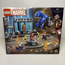 Marvel Lego Set 76315 Iron Mans Laboratory Hall Armor Infinity Saga 384 Pcs NEW