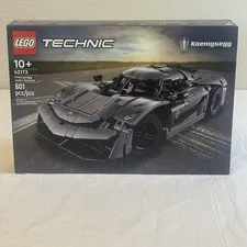 LEGO Technic Koenigsegg Jesko Absolut Grey Hypercar Sport Car 42173 Building Kit