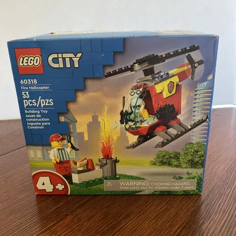 LEGO City Fire Helicopter 60318 Building Toy, 53 PCs, Age 4+