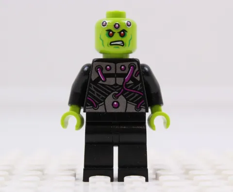 LEGO sh0159 Minifigure DC Super Heroes Brainiac Attack 76040 Superman Villain