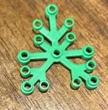 LEGO 2417 Bright Green Plant Leaves 6 x 5 Lot 1 Piece