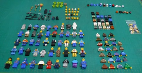 LEGO Minifigure Bulk Parts Lot – Torsos, Heads, Legs, Accessories – 100+ Pieces