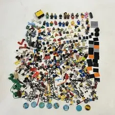 Huge Lot Of Lego Minifigures, Lego Accessories, Lego Body Parts And Lego Blocks.
