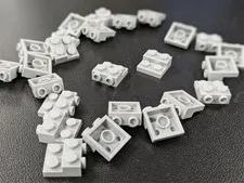 25x NEW LEGO Light Bluish Gray Plate, Modified 2 x 2 x 2/3  (#99206) Parts Lot