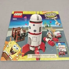 LEGO 3831 SpongeBob SquarePants Rocket Ride Instruction Manual Booklet Only